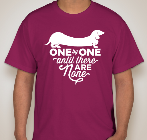 RESCUE, ONE BY ONE, UNTIL THERE ARE NONE Fundraiser - unisex shirt design - front