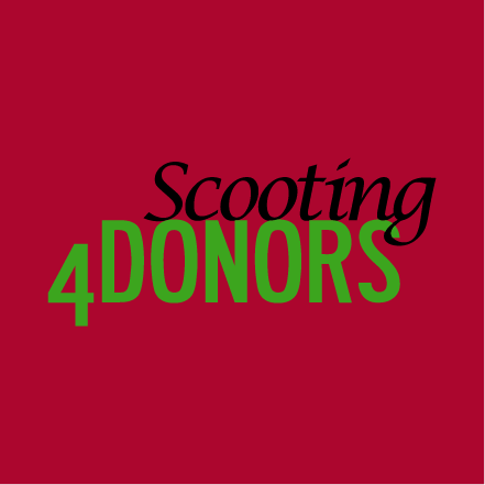 Scooting4Donors Shirt Sale shirt design - zoomed