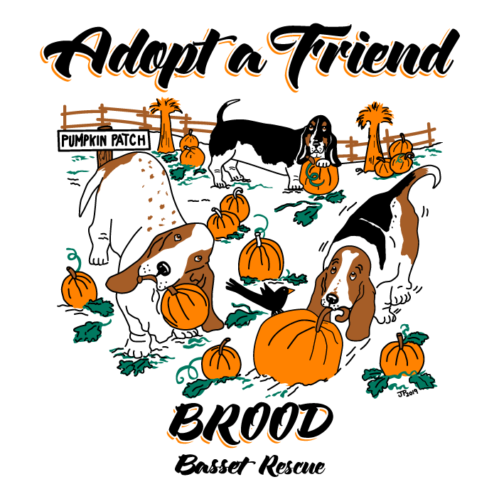 Buy a BROOD Ramble "Adopt a Friend" T-shirt shirt design - zoomed