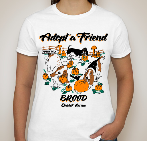 Buy a BROOD Ramble "Adopt a Friend" T-shirt Fundraiser - unisex shirt design - front