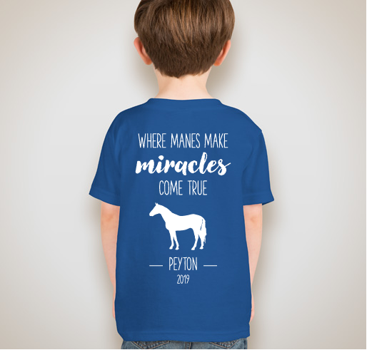 Peytons Rolling Ridge Riding Fundraiser T-shirts Fundraiser - unisex shirt design - back