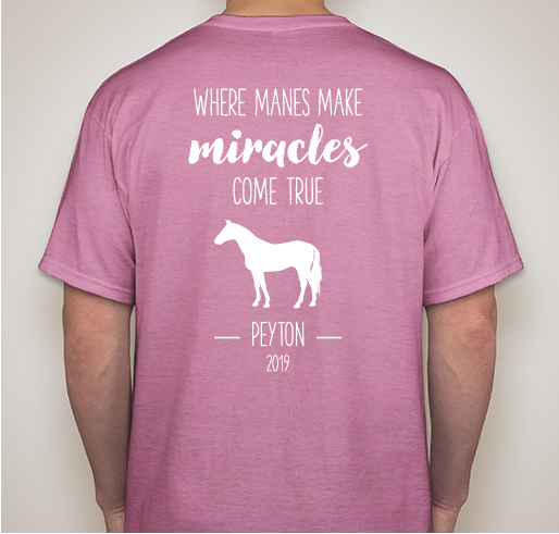 Peytons Rolling Ridge Riding Fundraiser T-shirts Fundraiser - unisex shirt design - back