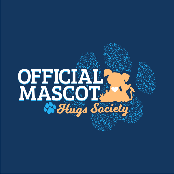 Hugs Society Official Mascot Campaign shirt design - zoomed
