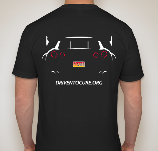 Built to Drive, Driven To Cure - GTR Silhouette Fundraiser - unisex shirt design - back