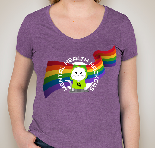 Mental Health Hackers Fundraiser - unisex shirt design - front