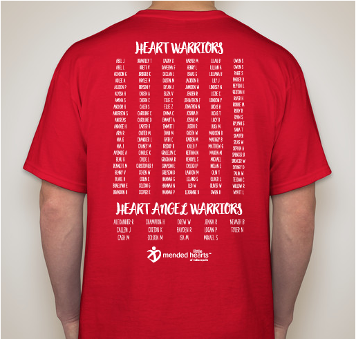 Mended Little Hearts of Indianapolis Fundraiser - unisex shirt design - back