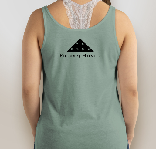 Global Fitness Folds of Honor Fundraiser - unisex shirt design - back