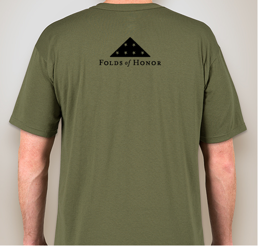 Global Fitness Folds of Honor Fundraiser - unisex shirt design - back