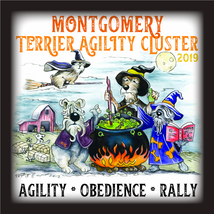 Montgomery Terrier Agility Cluster 2019 Commemorative Gear shirt design - zoomed