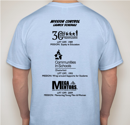 We're on a Mission! Fundraiser - unisex shirt design - back