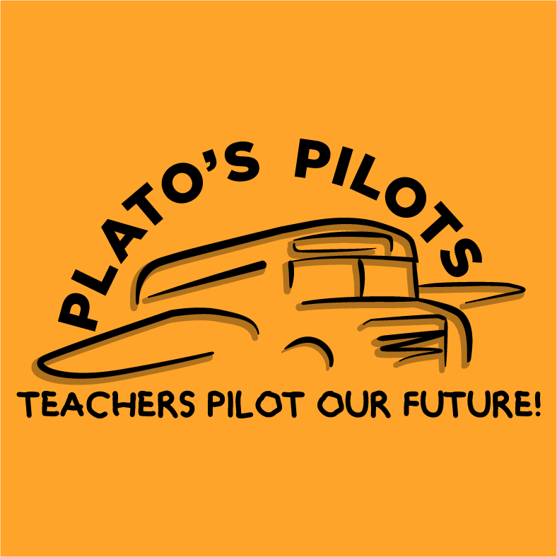 Plato's Pilots shirt design - zoomed