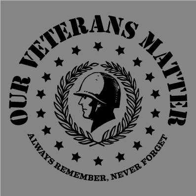 Our Veterans Matter shirt design - zoomed