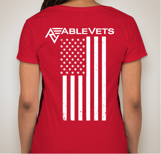 AbleVets RED Friday Shirts Fundraiser - unisex shirt design - back