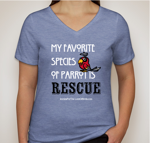 For the Love of Rescue Birds Fundraiser - unisex shirt design - front