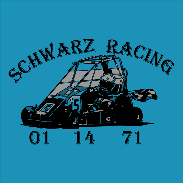 Schwarz Racing - Darlington or Bust shirt design - zoomed