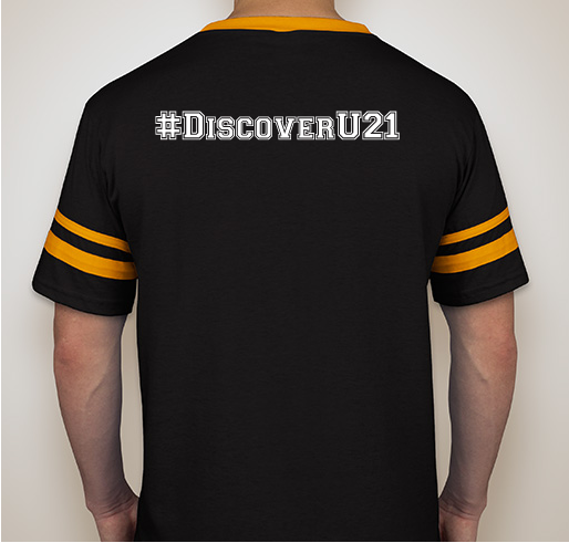#DiscoverU21 project helps students discover their life goals and dreams! Fundraiser - unisex shirt design - back