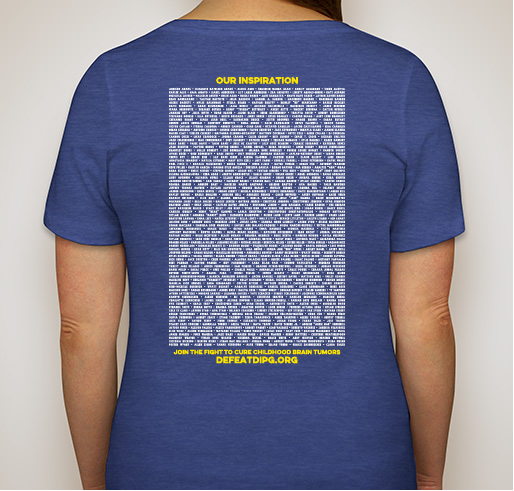 Dream Big & Defeat DIPG Fundraiser - unisex shirt design - back