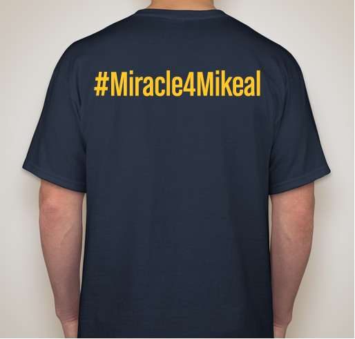 Miracle4Mikeal Fundraiser - unisex shirt design - back