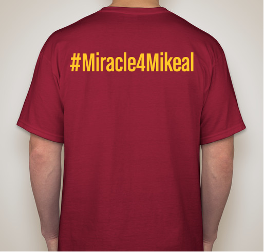 Miracle4Mikeal Fundraiser - unisex shirt design - back