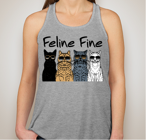 Feline Fine Fundraiser - unisex shirt design - front