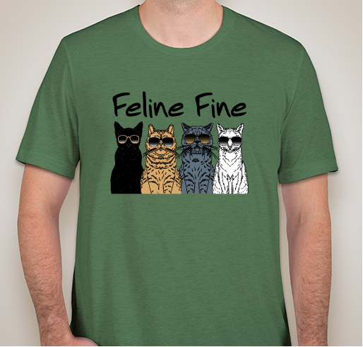 Feline Fine Fundraiser - unisex shirt design - front
