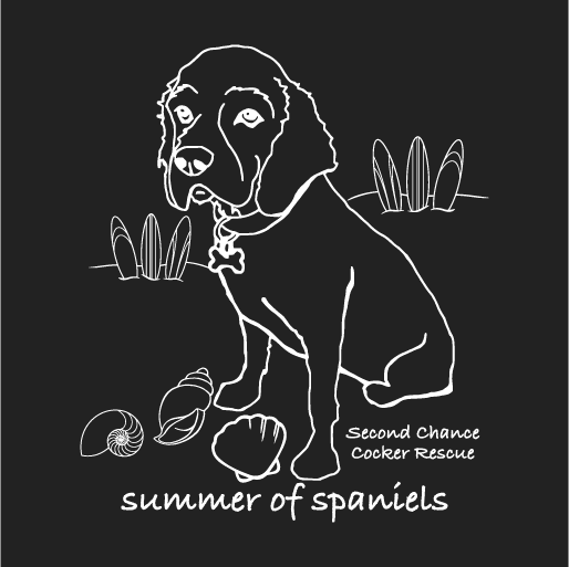 SCCR Summer of Spaniels 2019 shirt design - zoomed