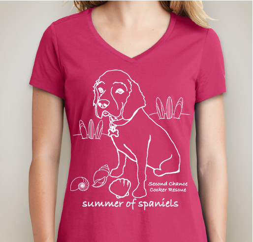 SCCR Summer of Spaniels 2019 Fundraiser - unisex shirt design - front