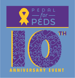 10th Annual Pedal for Peds for Pediatric Hematology Oncology at NC Children's Hospital shirt design - zoomed