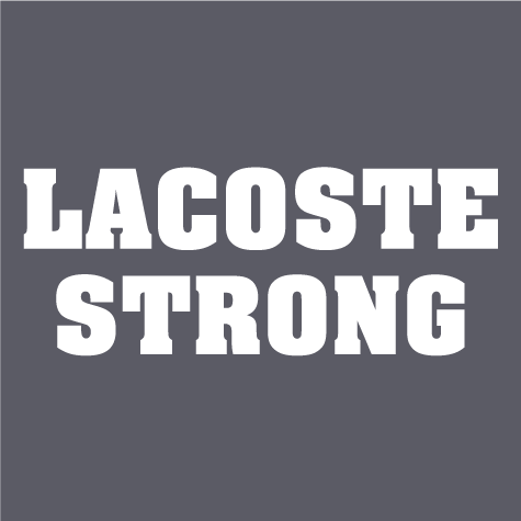 LaCoste Strong shirt design - zoomed