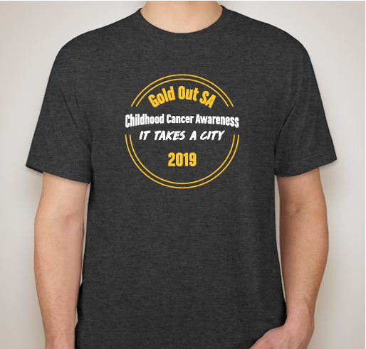 Gold Out for Childhood Cancer Awareness Fundraiser - unisex shirt design - front