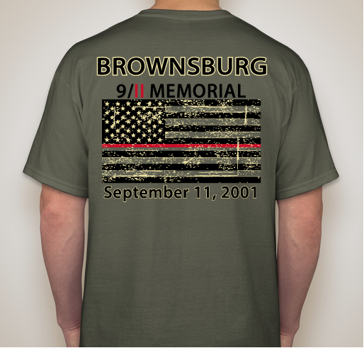 9-11 Memorial Arbuckle Commons Fundraiser - unisex shirt design - back