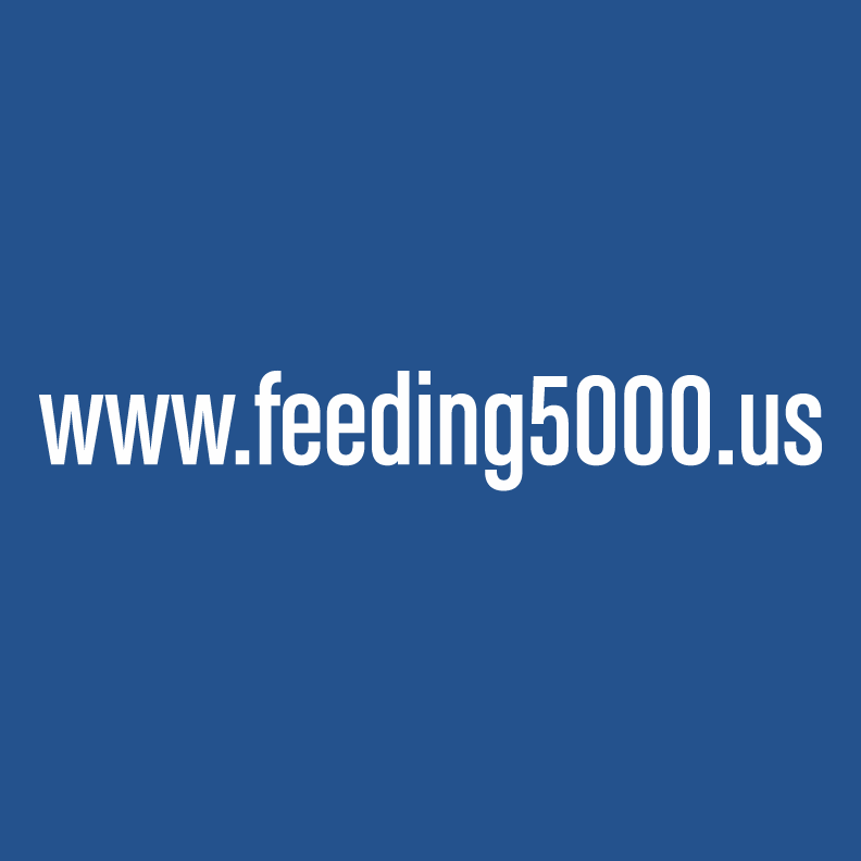 Feeding 5000 T Shirt Fundraiser shirt design - zoomed
