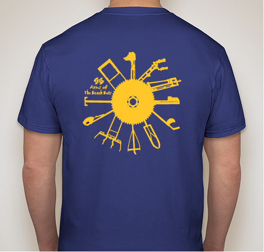 Team 330 - Big Yellow Sprocket Tshirt - Reversed! Fundraiser - unisex shirt design - back
