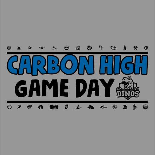 Carbon High Band "Game Day" T-shirt Fundraiser shirt design - zoomed