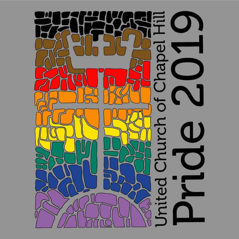 United Church of Chapel Hill at PRIDE: Durham, NC shirt design - zoomed
