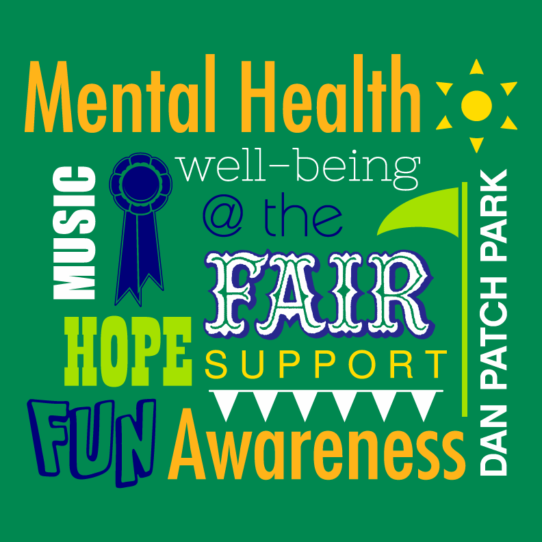 2019 Mental Health Awareness at the State Fair shirt design - zoomed