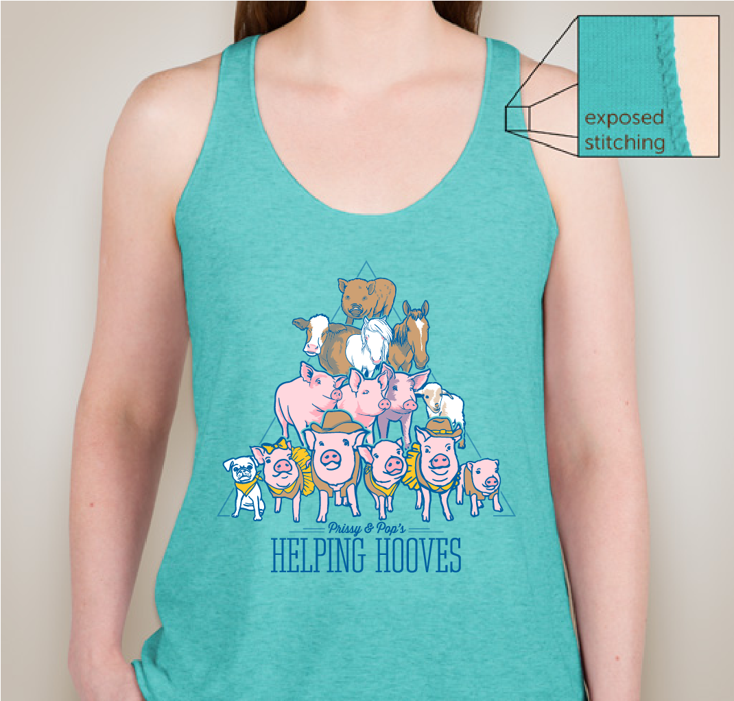 Prissy & Pop’s Helping Hooves Fundraiser - unisex shirt design - front
