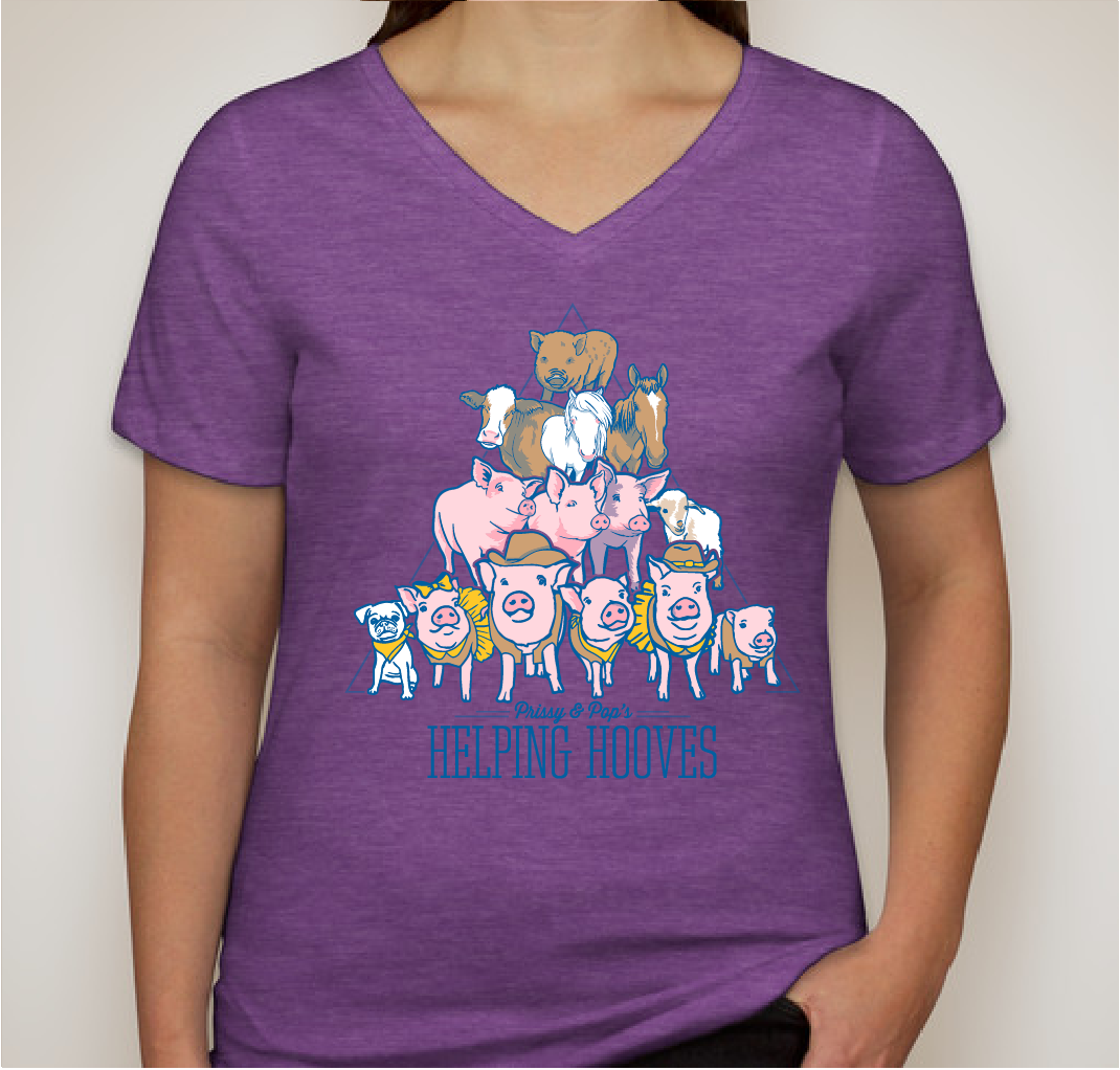 Prissy & Pop’s Helping Hooves Fundraiser - unisex shirt design - front