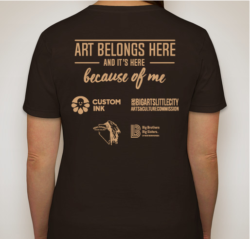 Art Belongs Here - Community Mural Project Fundraiser - unisex shirt design - back