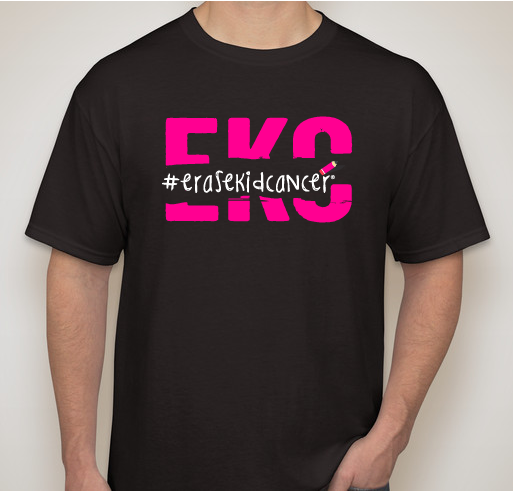 #erasekidcancer Fundraiser - unisex shirt design - front