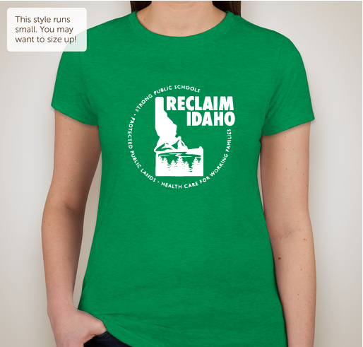 Reclaim Idaho Fundraiser - unisex shirt design - front
