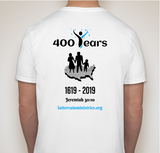 RAIN 1st Commemorative Celebration 400 Years Fundraiser - unisex shirt design - back