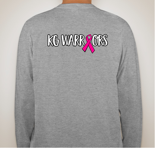 KG Warriors Fundraiser - unisex shirt design - back