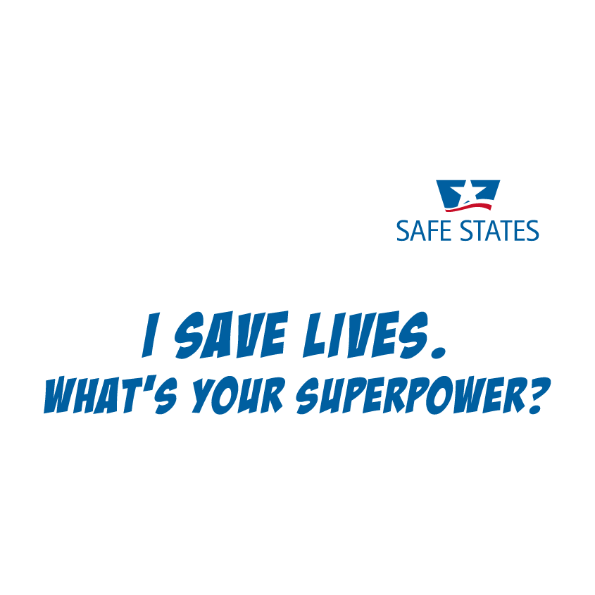 Safe States - I SAVE LIVES shirt design - zoomed