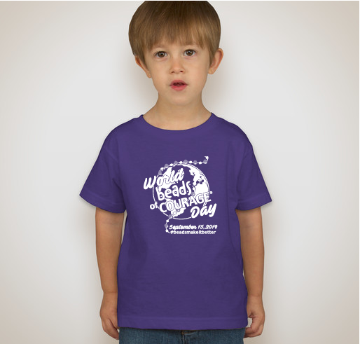 World Beads of Courage Day Fundraiser - unisex shirt design - front