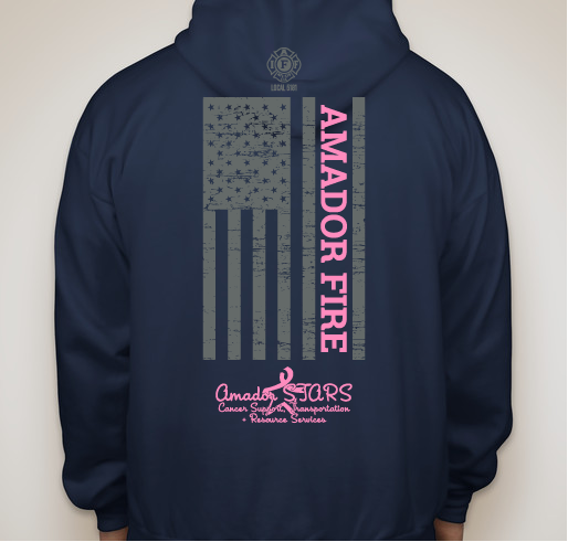 2019 Amador Fire Breast Cancer Awareness Fundraiser Fundraiser - unisex shirt design - back