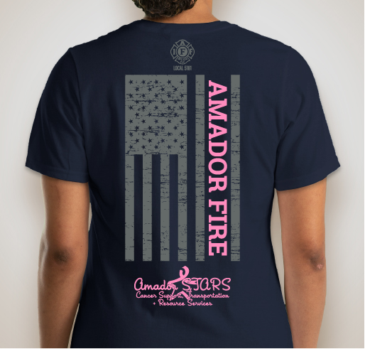 2019 Amador Fire Breast Cancer Awareness Fundraiser Fundraiser - unisex shirt design - back
