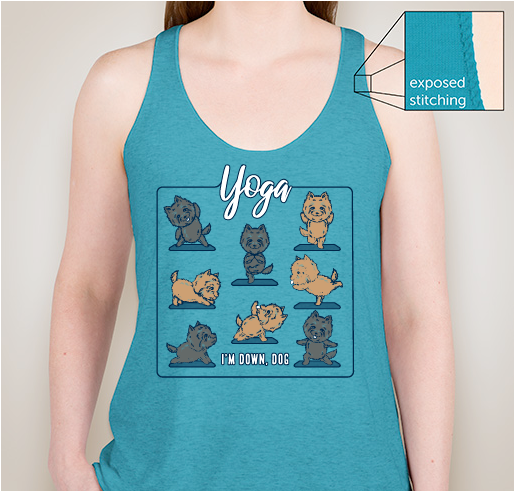 Cairn Terrier Yoga Apparel! Fundraiser - unisex shirt design - front
