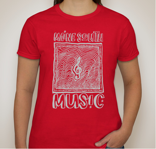 Maine South Music Fundraiser - unisex shirt design - front