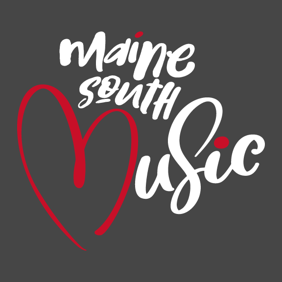Maine South Music Heart (Fancy) shirt design - zoomed